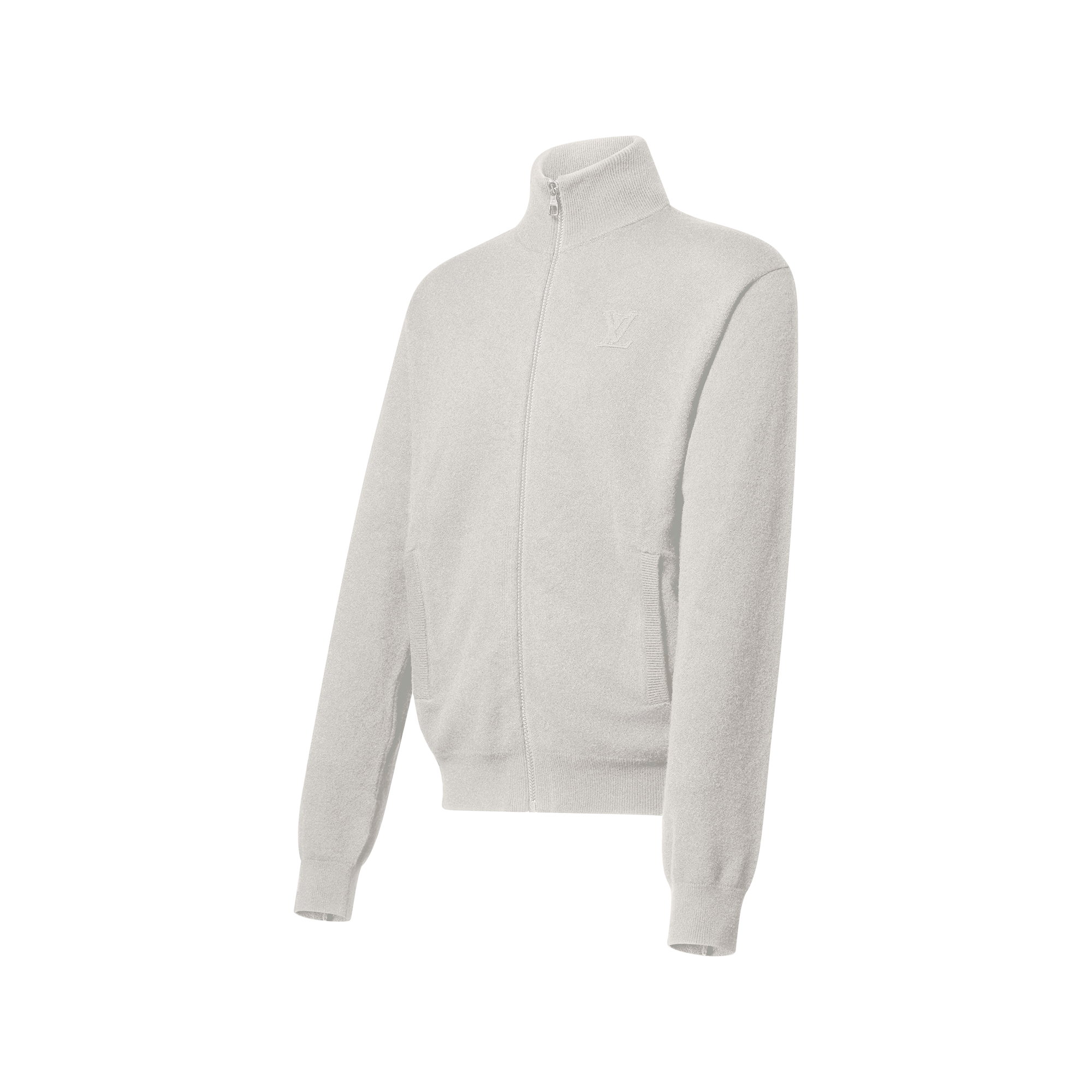Inside Out Zipped Through Cashmere Hoodie - Luxury Grey | LOUIS